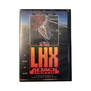 LHX Attack Chopper Sega‎ Genesis 1992 Electronic Arts CIB With Manual